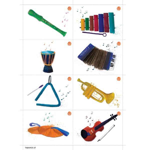 Sekwencje ruchowe. Instrumenty. Dodatek